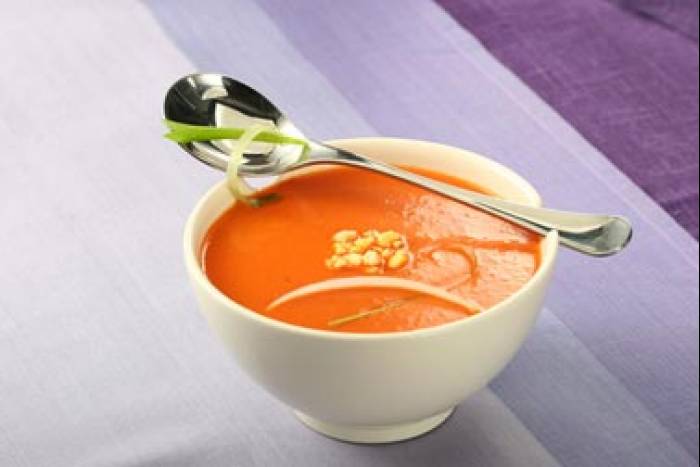 Crema de pimientos rojos