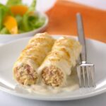 Canelones con bechamel