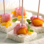 Montadito JAMÓN DE YORK CON MELOCOTÓN EN ALMÍBAR