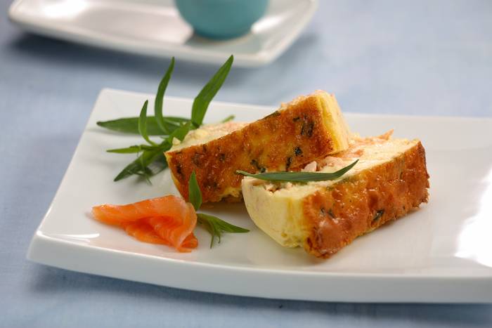 Flan de salmón