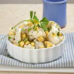 Coliflor con huevo duro