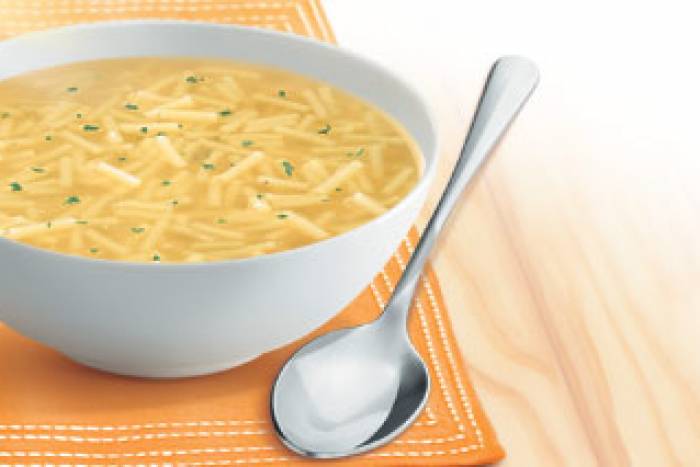 Sopa de ave con fideos