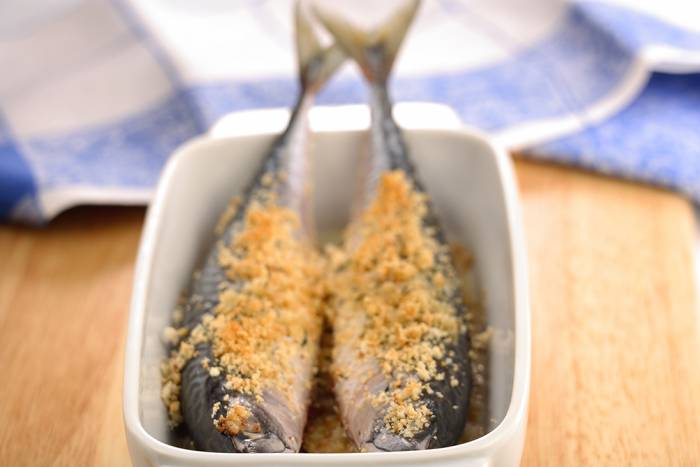 Caballas al horno