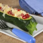 Calabacines rellenos gratinados