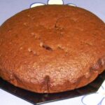 Bizcocho de chocolate tipo brownie
