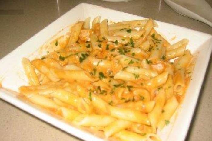 Pasta con bacalao