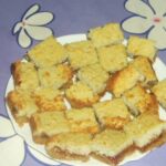 Cuadraditos de coco y dulce de leche