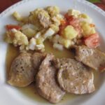 Solomillo de cerdo al ajillo