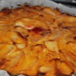 Tarta de manzana con flan