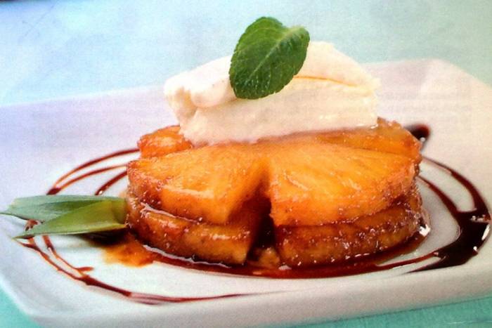 Piña a la plancha