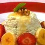Requeson con miel y nueces