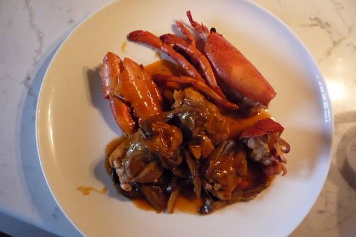 Pollo con bogavante
