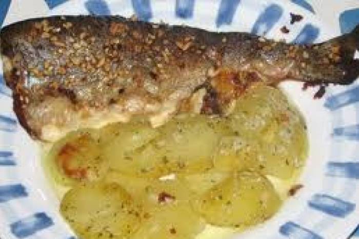 Truchas asadas al horno