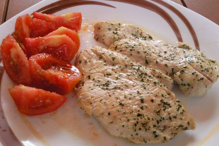 Platos combinados pechuga de pollo a la plancha