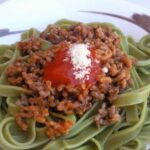 Nidos de espinaca con carne picada