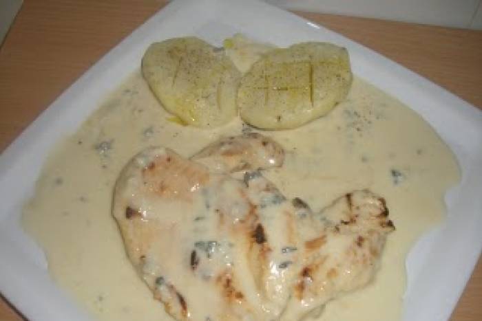 Pechugas de pollo al roquefort