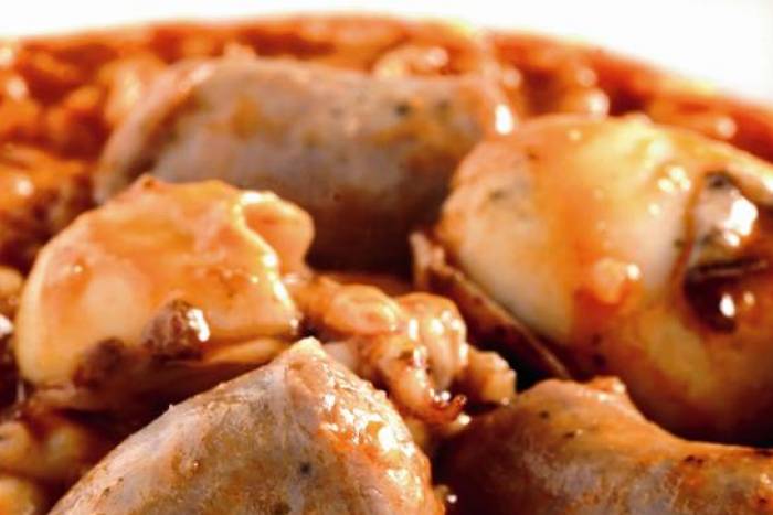 Arroz meloso de butifarra y sepias