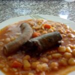 Cocido de garbanzos con alubias padrino de mi hijo