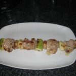 Brochetas de solomillo de cerdo