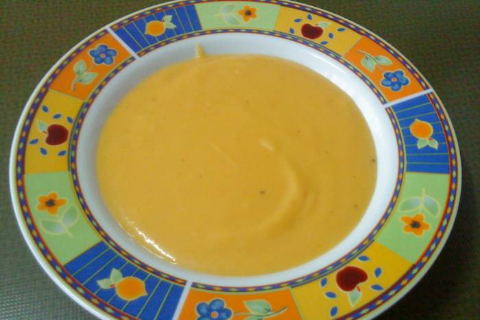Crema de calabacín y zanahoria