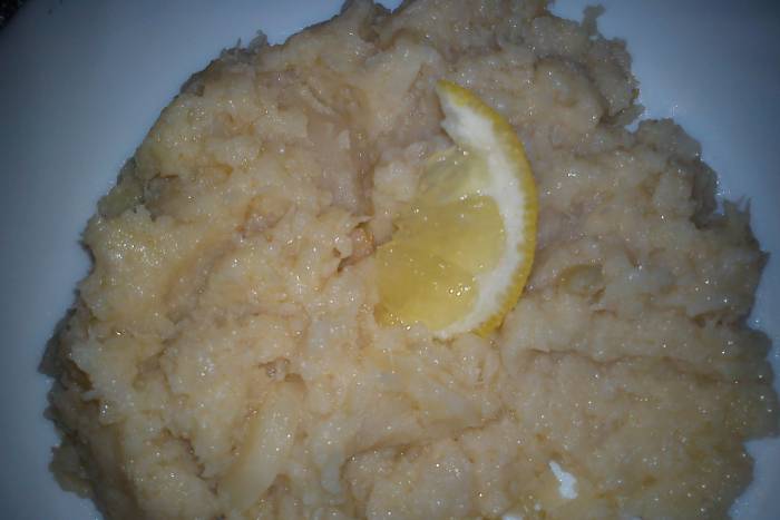 Coliflor al ajillo con limón