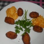 Croqueta casera de patata y jamón