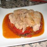 Ensalada de pimientos asados con ventresca de atún facilísima