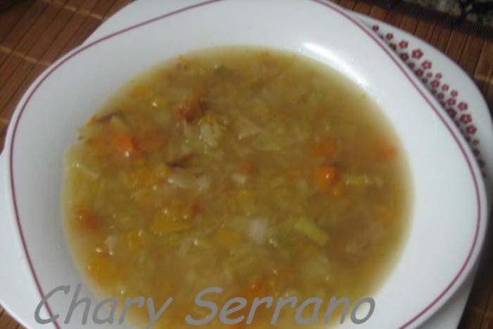 Sopa de col y calabaza