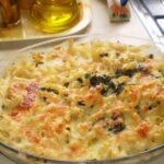 Macarrones con espinacas