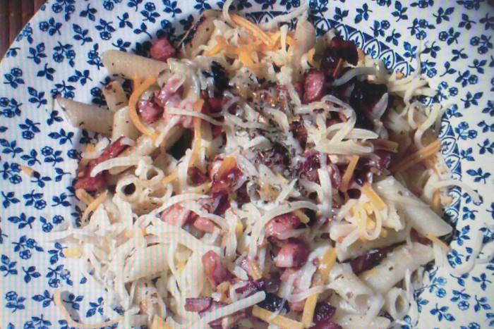 Macarrones fritos de mi abuela a los cuatro quesos
