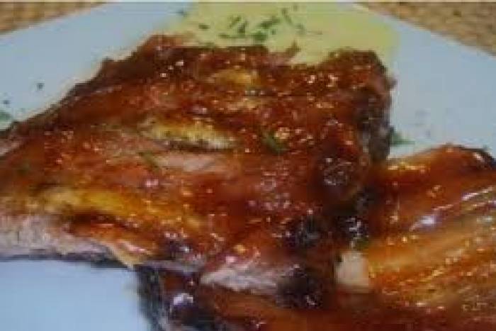 Costillas a la coca-cola