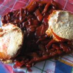 Pimientos caramelizados con queso de cabra