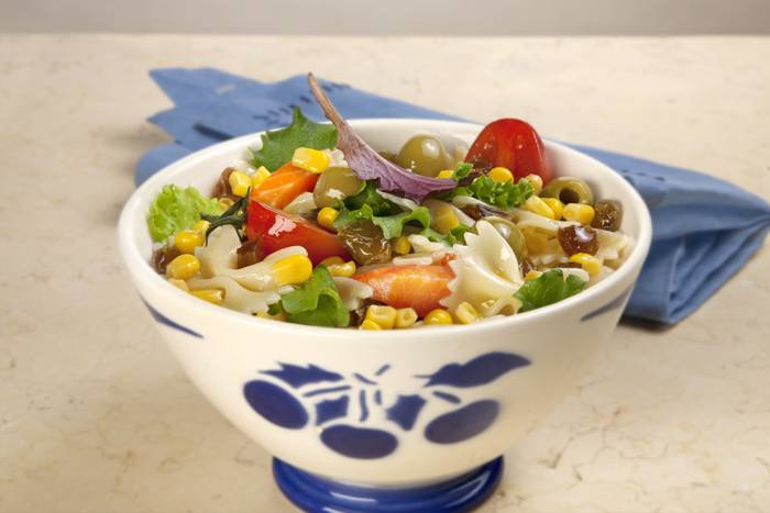 Ensalada de pasta con vinagreta