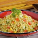 Cuscús con zanahoria y calabaza