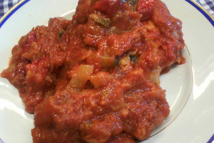 Atún con sanfaina