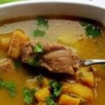 Sopa de costilla de ternera