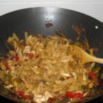 Wok de pollo y verduras