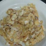 Papas revueltas con huevo