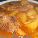 Estofado de cordero con patatas y arroz