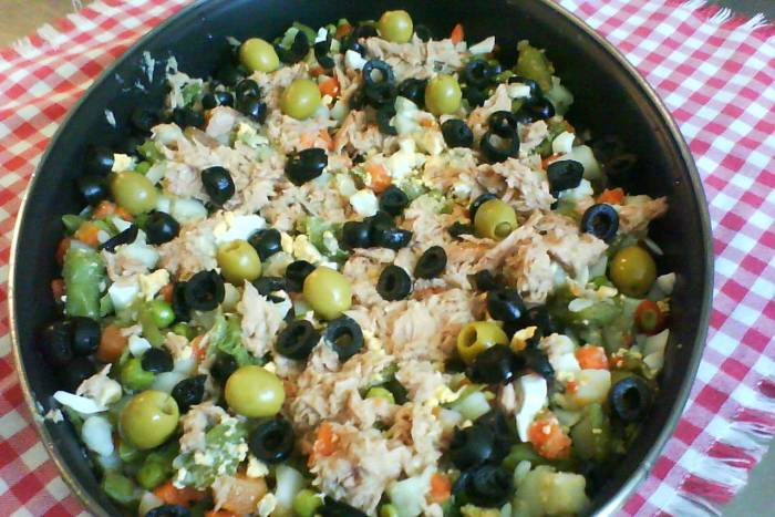 Ensalada de menestra