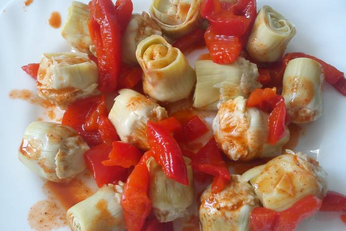 Aperitivo de alcachofas
