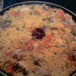 Paella de pollo y ñora