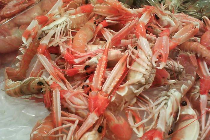 Cigalas al coñac