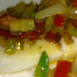 Bacalao al punto de sal con 6 verduras