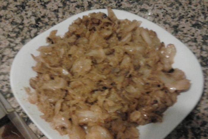 Repollo al ajillo