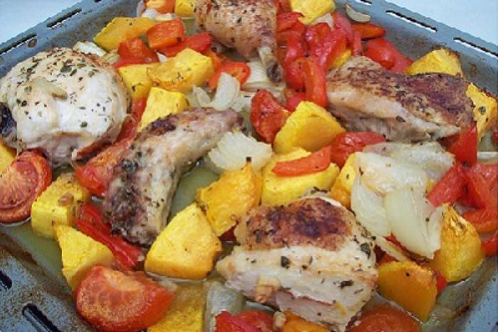 Pollo asado casero