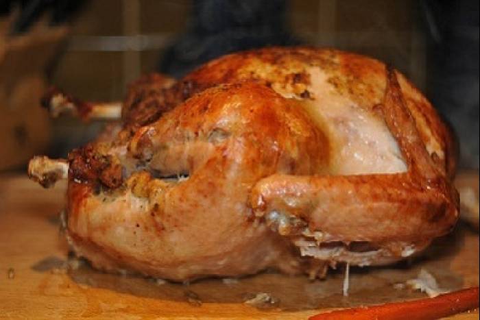 Pavo a la mostaza