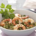 Guisantes con gambas