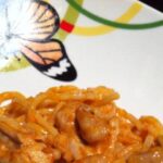 Espaguetis con salsa de cerveza