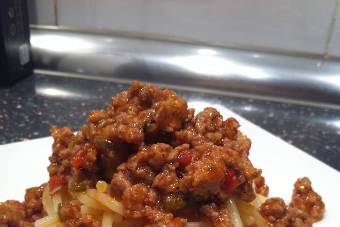 Espaguetis con salsa boloñesa